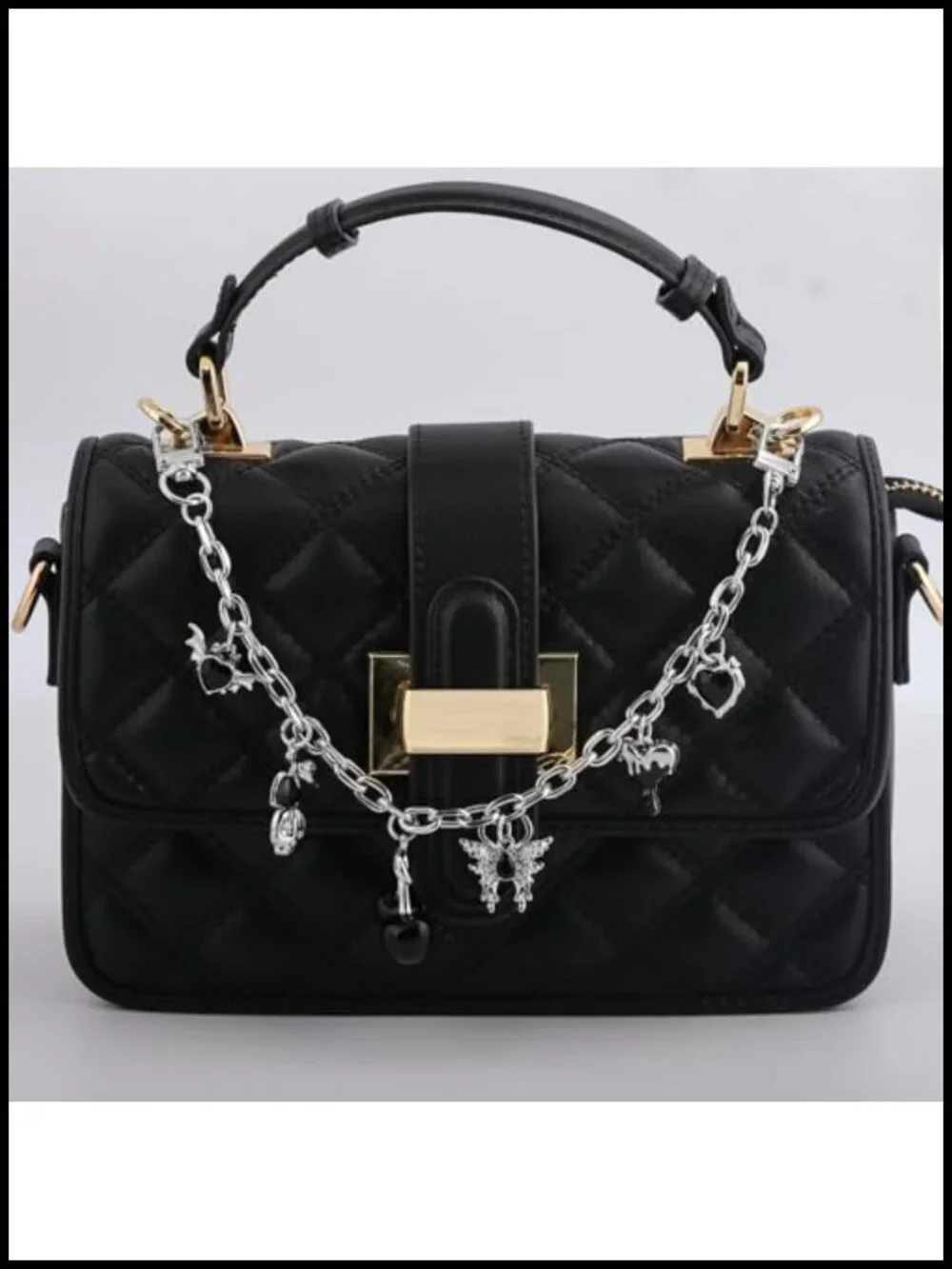 Gothic Cherry Bag Chain Charms Y2K Purse Charm Halloween Keychain Gift